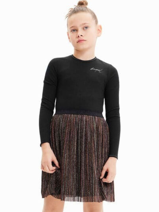 Kinderkleid Langärmelig Schwarz