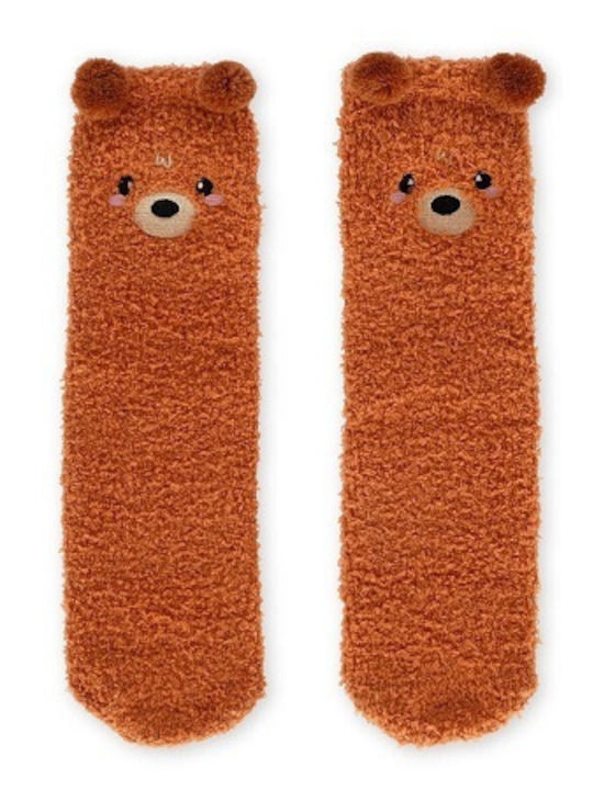 Legami Milano Kids' Socks Non-Slip Brown