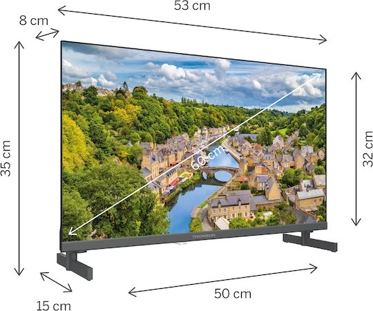 Thomson Smart Τηλεόραση 24" HD Ready QLED XS 12V HDR (2025) 24HQG3S15C