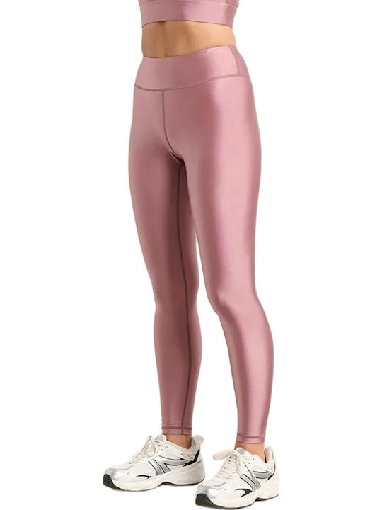 Women's Long Training Legging Shiny & High Waisted Glossy