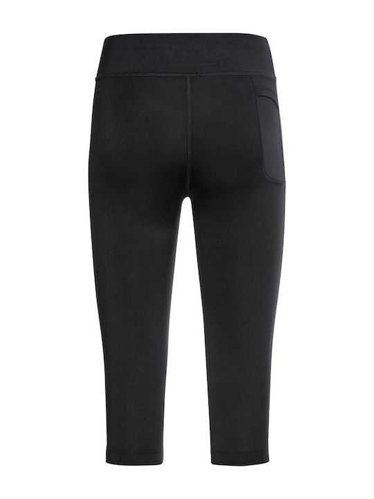 Tights Running Γυναικείο Capri Κολάν Ψηλόμεσο Μαύρο