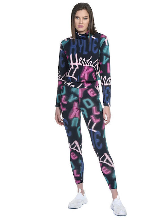 Psycho Print Women's Long Training Legging High Waisted