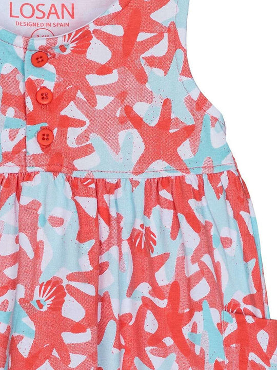 Kinderkleid Ärmellos Orange