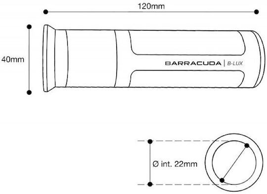 Χειρολαβες B-lux Μαυρες Barracuda