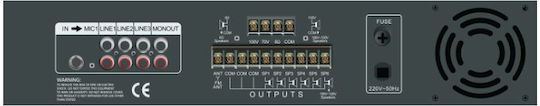 ATC AMP-101 Τελικός Ενισχυτής Εγκαταστάσεων 240W/100V 20.012.0003