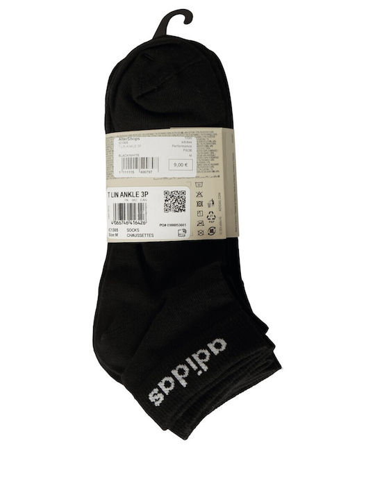 adidas Performance Κάλτσες Μαύρες 3Pack
