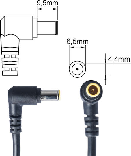Τροφοδοτικό Laptop Ac Adapter Φορτιστής Sony Vgn-b100b05 Vgn-b100b07 Vgn-s260 Vgn-t250 Vgn-t260p 65w 16v 4.0a 6.5mm X 4.4mm Vgp-ac16v8 Laptop Notebook Charger Oem Υψηλής Ποιότητας Κωδ.60071
