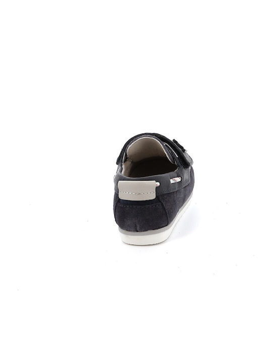 Boys Suede Slip-On Moccasins Navy Blue
