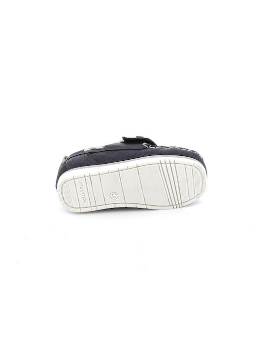 Boys Suede Slip-On Moccasins Navy Blue
