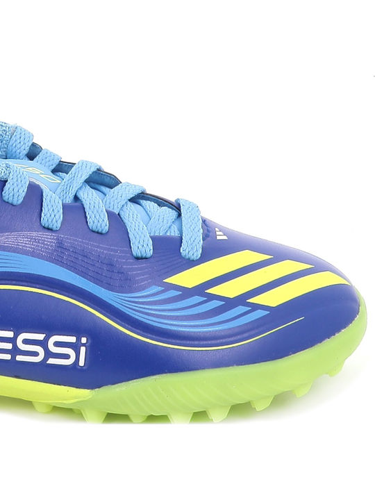 F50 Messi League TF Παιδικά Ποδοσφαιρικά Παπούτσια με Σχάρα Royal Blue / Solar Yellow / Semi Blue Burst