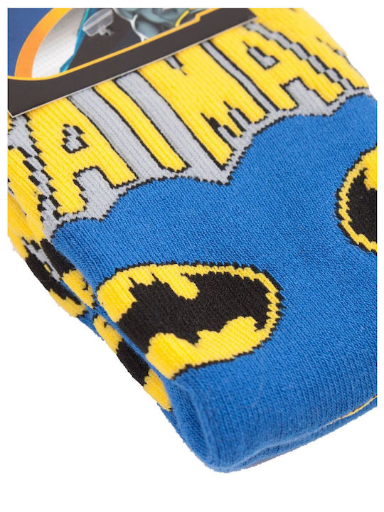 Disney Παιδικές Κάλτσες Μακριές Batman Μπλε 3 Ζευγάρια
