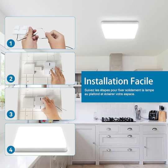Lightplanet Φωτιστικό Τοίχου με Ενσωματωμένο LED και Ψυχρό Λευκό Φως