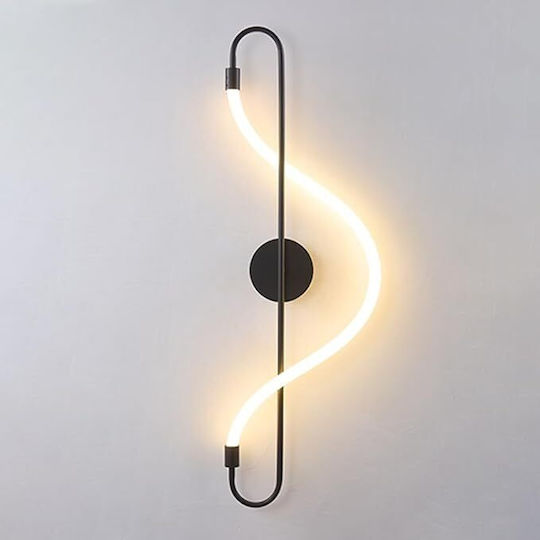 Lightplanet Φωτιστικό Τοίχου με Ενσωματωμένο LED Μαύρο