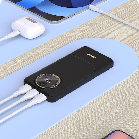 Dudao K12 Power Bank 10000mAh 22.5W με 2 Θύρες USB-A Power Delivery Λευκό