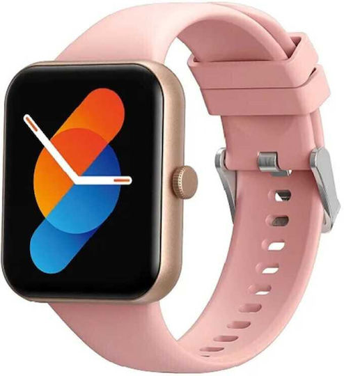Havit M9035 Smartwatch με Παλμογράφο (Ροζ)