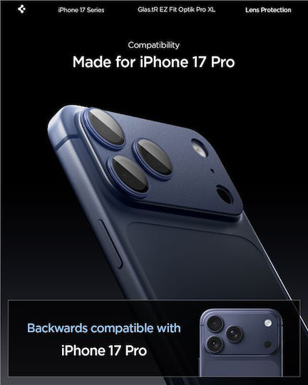 Spigen Camera Protection Tempered Glass Blue for the iPhone 17 Pro