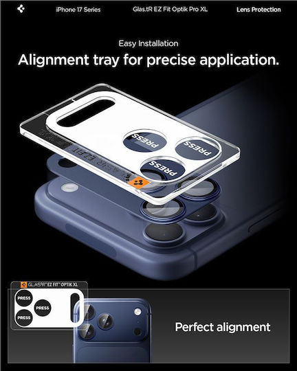 Spigen Camera Protection Tempered Glass Blue for the iPhone 17 Pro