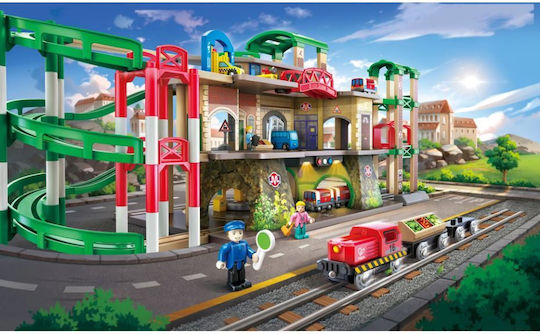 Hape City Railway Сет с Влакче за 3+ години+ Години