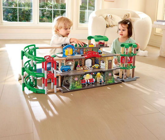 Hape City Railway Сет с Влакче за 3+ години+ Години