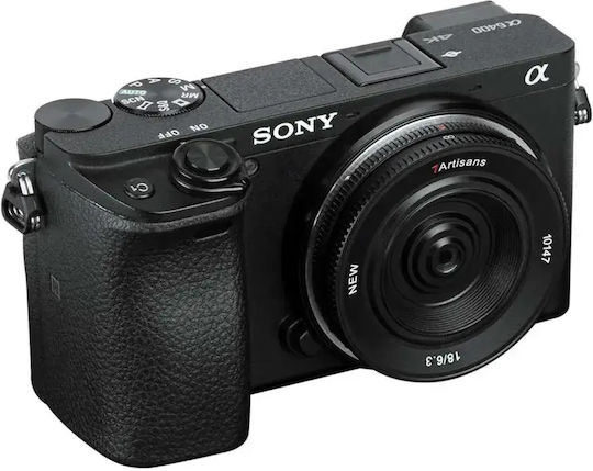 7artisans Crop Фотообектив 18mm f/6.3 Mark II Палачинки / Широк ъгъл за Sony E Монтаж Черен