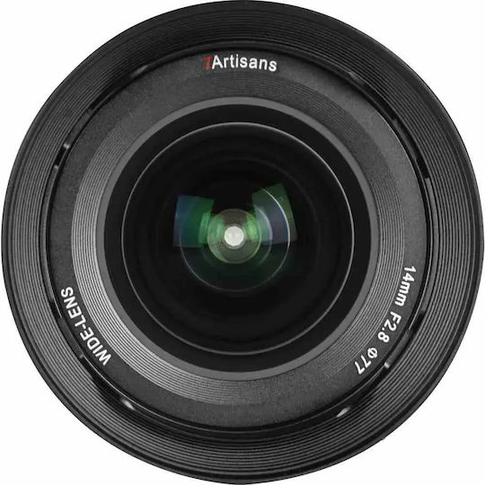 7artisans Voller Rahmen Kameraobjektiv 14mm f/2.8 Weitwinkel für Canon RF Mount Black