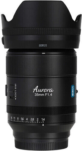 Sirui Пълен кадър Фотообектив Aurora 35mm f/1.4 Широк ъгъл за Никон З Монтаж Черен