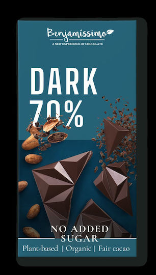 Benjamin Organic Ciocolata Amaruie cu 70% Cacao Fără Gluten 60gr