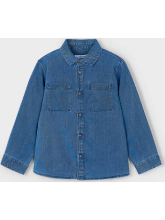Kids Shirt Long Sleeve Denim Jean