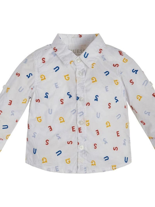 Kids Shirt Long Sleeve White