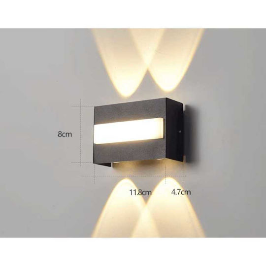 Lightplanet Wasserdicht Wandmontiertes Außenbeleuchtung LED 8W