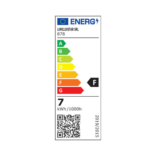 Lightplanet Lumină de exterior montată pe perete LED IP65 7W cu Alb Cald Lumină
