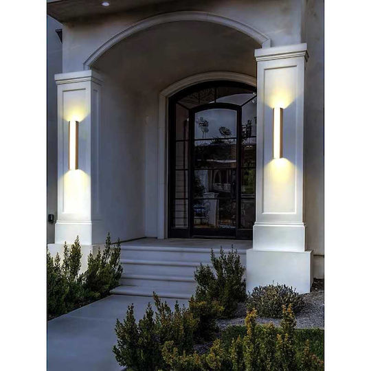Lightplanet Lumină de exterior montată pe perete LED IP65 7W cu Alb Cald Lumină
