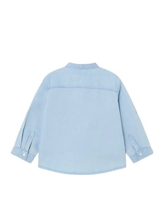 Kids Shirt Long Sleeve Denim Blue