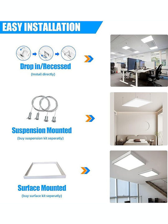 Lightplanet LED Panel 48W mit Kaltweiß Licht 6500K