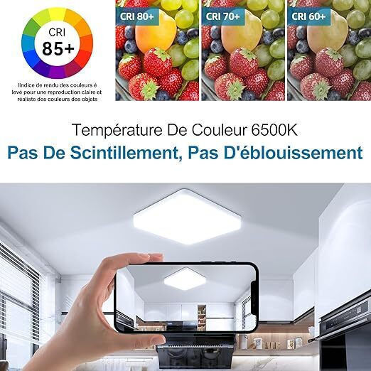 Lightplanet Pătrat În aer liber Panou LED Putere 36W cu Alb Rece Lumini