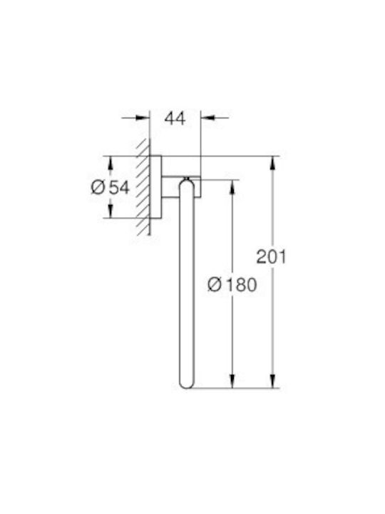 Grohe Подов с винтове Сребрист