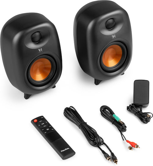 Audizio RS80 Αυτοενισχυόμενα Ηχεία με Bluetooth 160W (Ζεύγος) Γκρι