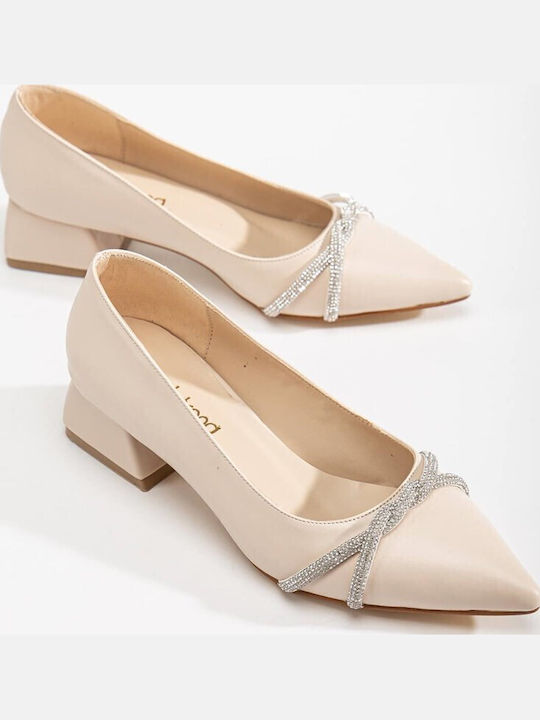 Leder Damen Mokassins in Braun Farbe