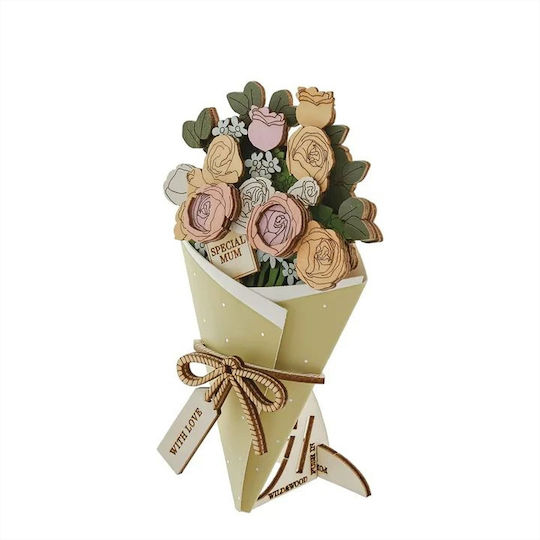3d Holzkarte Blumenstrauß „special Mum“ – Wild Wood 8.5cm