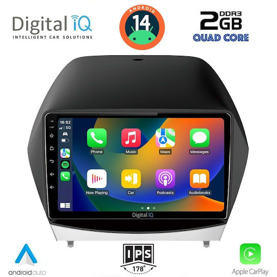 Digital IQ Ηχοσύστημα Αυτοκινήτου για Hyundai iX35 2010-2015 (Bluetooth/USB/WiFi/GPS/Apple-Carplay/Android-Auto) με Οθόνη Αφής 10"