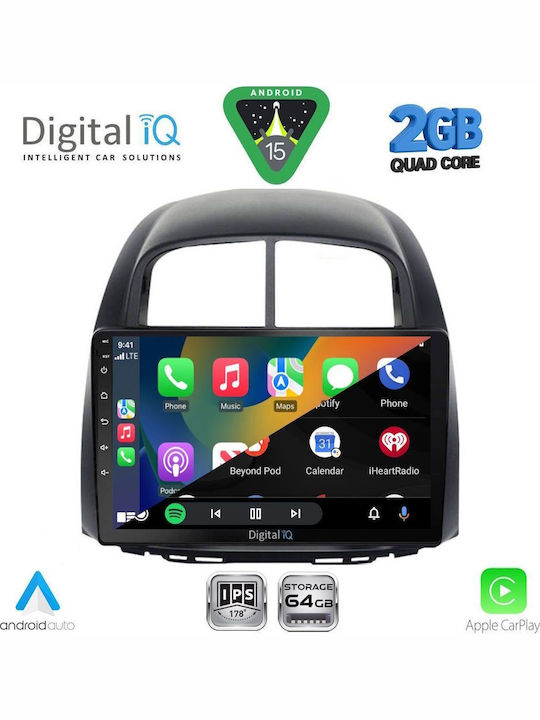 Digital IQ Car Audio System for Daihatsu Sirion 2006-2012 (Bluetooth/USB/WiFi/GPS/Apple-Carplay/Android-Auto) with Touch Screen 10"