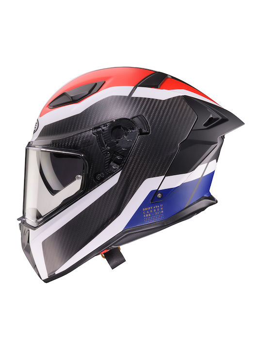red white and blue shoei helmet GT-Air 3 Realm Full Face Motorcycle : Automotive dragster Color:Tempest Gray new shield and base New Shimano Stradic SW