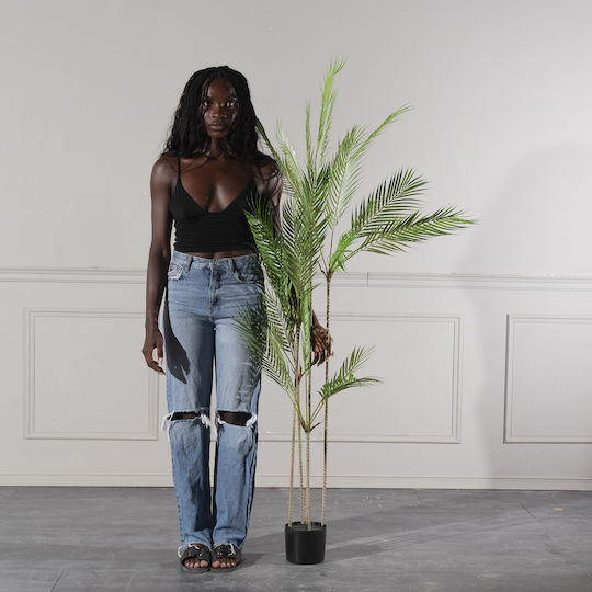 Spacegreen Artificial Palm Tree Chamaedorea Green 170 cm