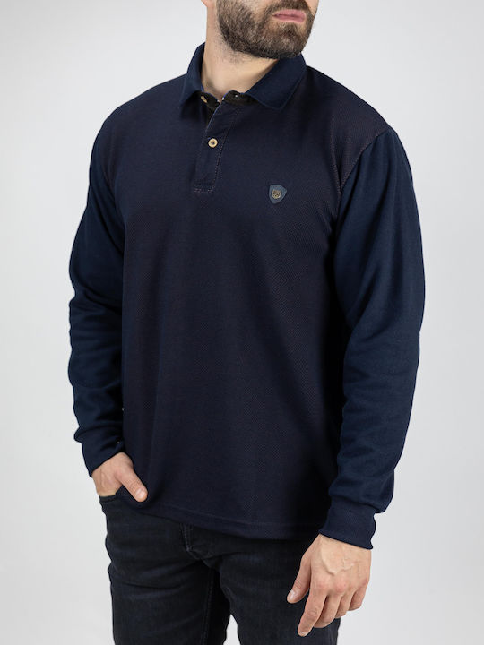Polo Long Sleeve Blouse Blue