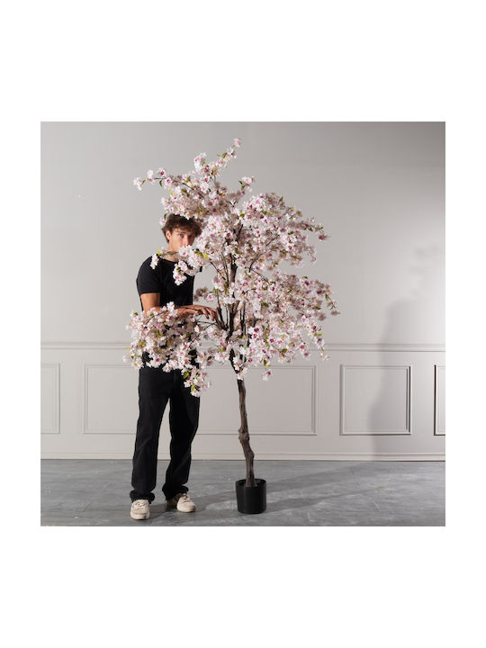 Arbore Artificial de Exterior Cireșe Pink 220cm Supergreens