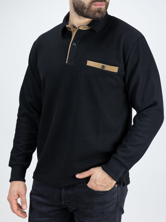 Polo Μπλούζα Μακρυμάνικη Black