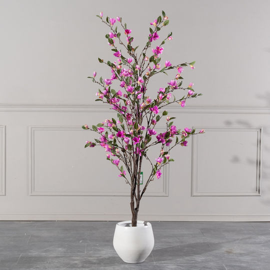 Изкуствено дърво за външно пространство Магнолия Pink 170см Supergreens