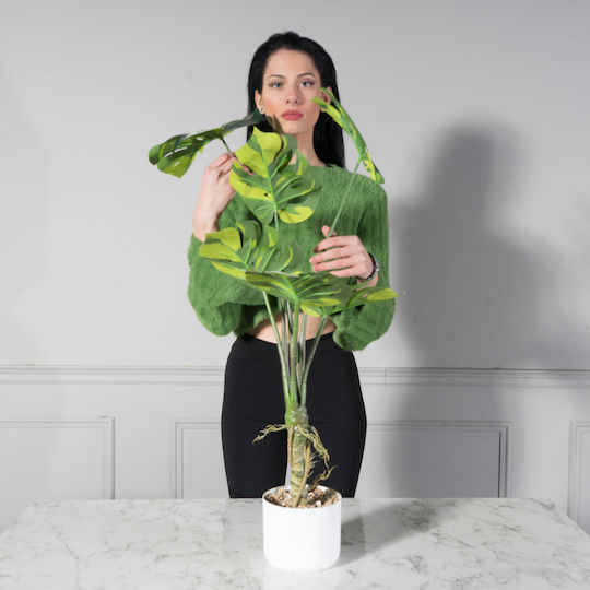 Artificial Plant in Pot Monstera Green 100cm Supergreens