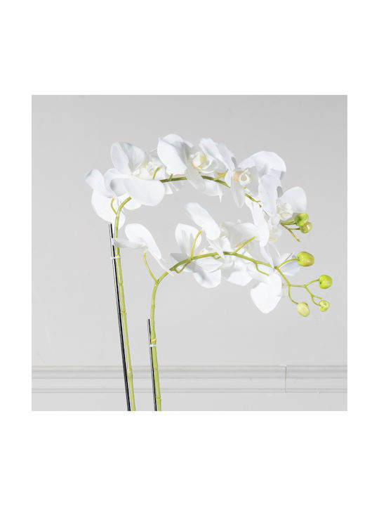 Artificial Plant in Pot Orchid White 42cm Supergreens