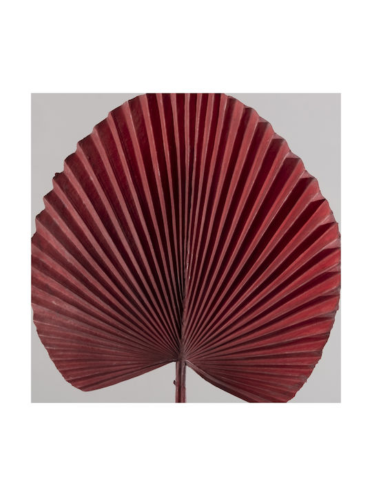 Artificial Decorative Branch Palm Tree Leaf Burgundy 52cm Supergreens